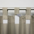 thumbnail image 4 of Exclusive Home Curtains Biscayne Indoor/Outdoor Two Tone Textured Tab Top Curtain Panels, 54"x96", Natural, Set of 2, 4 of 9