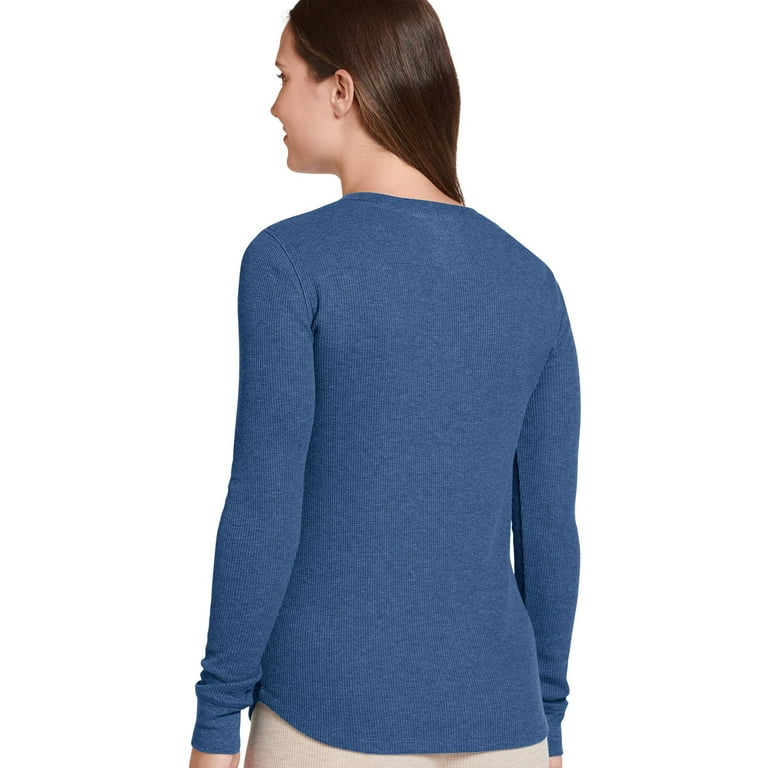 Jockey long sleeve waffle crew top