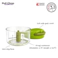 thumbnail image 2 of Procesador de alimentos manual Chopper Kuhn Rikon Pull Chop, verde, 2 of 9
