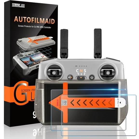 GAEKOL RC/RC 2 Remote Screen Protector Autofilmaid Kit Mini 4 Pro HD Tempered Glass Screen Protector for DJI Mini 4 pro/Air 3/Mavic 3 Pro/Mini 3/Mini 3 Pro/Air 2S Drone Accessories(3 PACK)