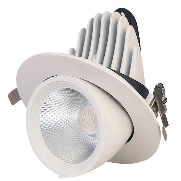 Fashion LED 360 Degree Angle Ceiling Lamp Rotating Spotlights for Hotel Clothes Store (White Shell, White Light, 12W)