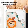 thumbnail image 3 of YAOMOBB Laundry Organizer Large Capacity Folding Laundry Basket Cartoon Pattern Sturdy Handle Cute Print, 3 of 6