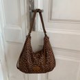 thumbnail image 4 of HUISZJ Faux Suede Crescent Crossbody Bag, Adjustable Shoulder Strap Crossbody, Faux Suede Underarm Bag for Women Travel Work (Brown), 4 of 10