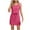 Hot Pink, variant on Ashirexll Midi Dresses for Women, Women's Casual Dresses, Summer Casual Printed Round Neck Sleeveless Suspended Strap Dress