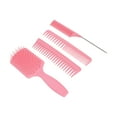 thumbnail image 3 of Sarapandan 4-Piece Detangler for Long, Thick Hair, Styling Tool in Pink Gift Box Professional Hair Comb Set for Men & Women, 3 of 8
