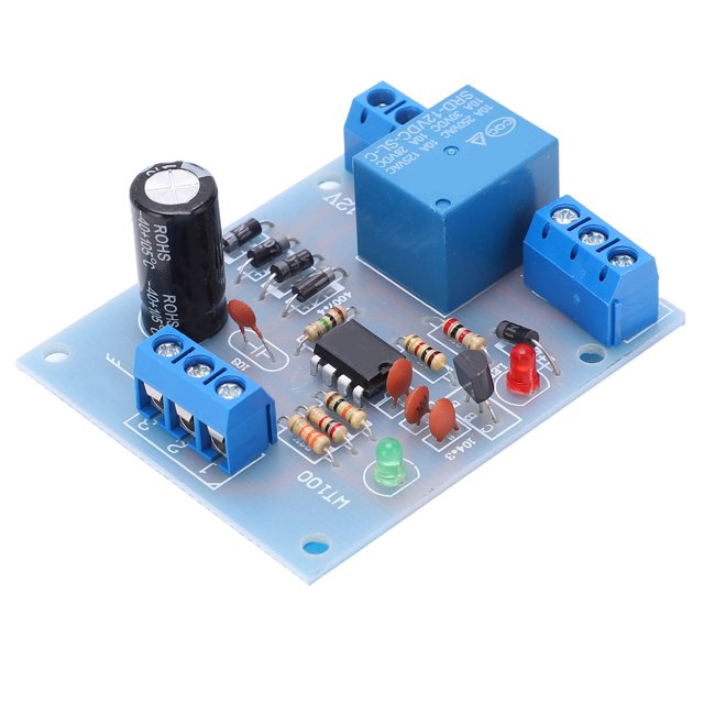 9V-12V Automatic Water Level Controller Module for Liquid Pumps - PCB Protection Board with 0-10A Output, Anti-Interference, Household Wire Probe Compatible, Auto On/Off for Pool/Water Tower Drainage