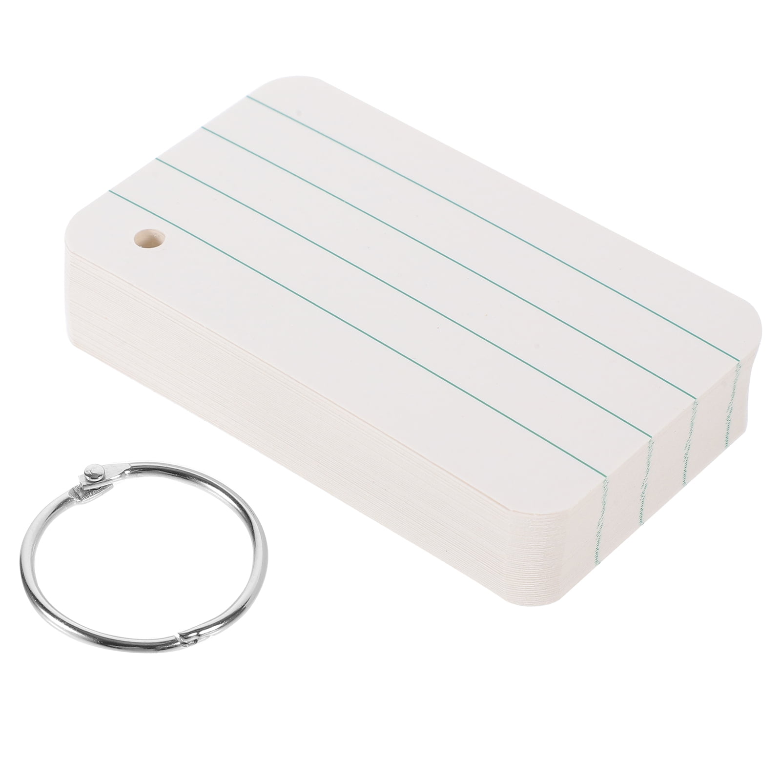 mini blank flash cards with binder ring 2-Pack Index Rings – 100 Small Cards 2.76x1.57