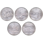 2005 P State Quarter 5 Coin Set BU Uncirculated Mint State 25c Collectible