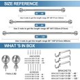 thumbnail image 5 of Urbanest Adjustable Single Curtain Rod Set Steel Ball Finials – 1 -Inch Diameter, With Brushed Steel Rod, 28–48 Inches, 5 of 6