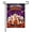 D, variant on Halloween Ghost Garden Flag, 12 x 18 in Double Sided Welcome Yard Banner for Outdoor Porch Lawn