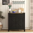 thumbnail image 2 of HOMCOM Buffet avec 1 Tiroir 1 Armoire de Rangement Buffet, Noir, 2 of 9