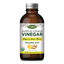 Apple Cider Vinegar Ginger & Lemon Flavor  Wellness Shot Flora Inc 3.3 oz Liquid