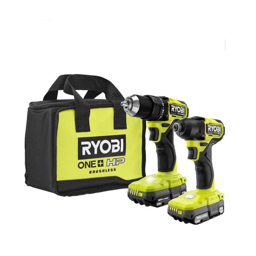 Ryobi ONE+ HP 18V Brushless Cordless Compact 1/2 in. Drill and Impact