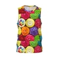 thumbnail image 2 of Wukai Brightly Colored Cupcakes Men’s Basketball JerseyLarge, 2 of 7