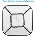 thumbnail image 5 of Outdoor Dining Table, Square Toughened Glass Table, Glass Patio Table, Indoor & Outdoor Table for Balcony Yard Garden, 5 of 5