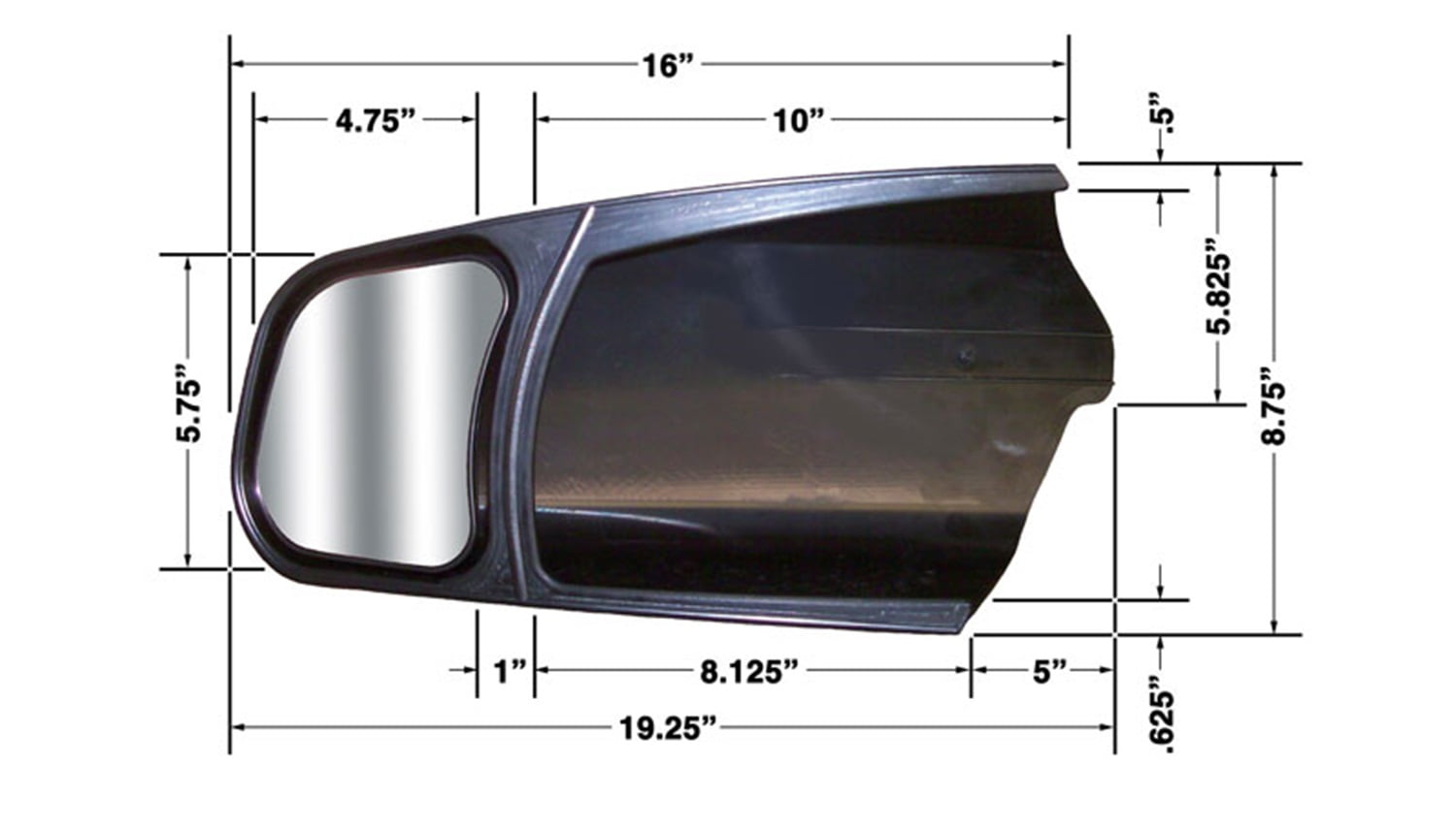 CIPA Mirrors 11300 Custom Towing Mirror Set Fits 07-18 Sequoia