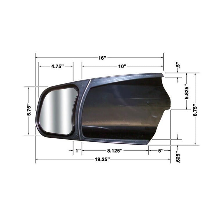 CIPA Mirrors 11300 Custom Towing Mirror Set Fits 07-18 Sequoia