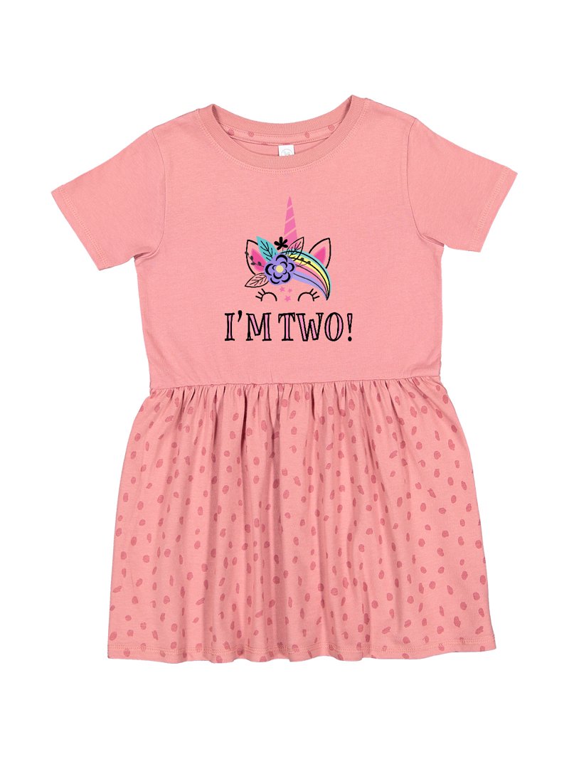2 year old birthday dress Inktastic 2nd Unicorn Girl Girls Toddler NoKos Vintage Linea Donatella Black Size:US4 - Preorder Use pillowcase or something
