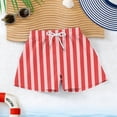 thumbnail image 5 of ITSAME Boys Swim Trunks, Quick-Dry Elastic Waist with Pockets Summer Seaside Vacation Surfing Shorts Red 12-13T, 5 of 8