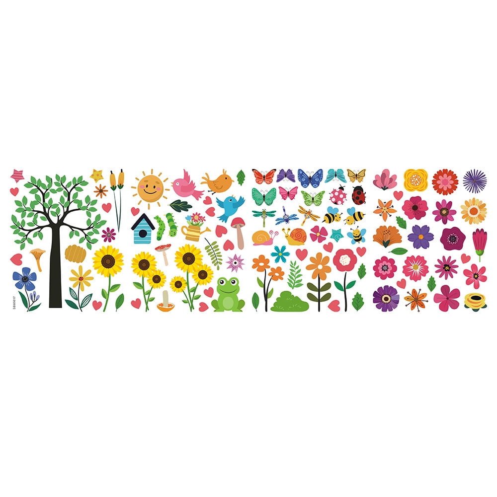 lulshou Home Decor Small Flower Butterfly Static Electricity Window