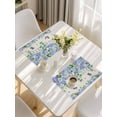 thumbnail image 5 of Purple Hydrangea Placemats Set of 8, Spring Eucalyptus Butterfly Rustic Burlap Placemats for Dining Table, Place Mats for Kitchen Tabletop, Waterproof Wipeable Dining Table Mats Set, 5 of 9