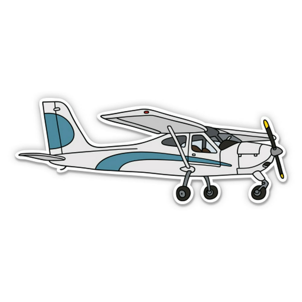 Plane Aircraft Small 5" Vinyl Sticker For Car Laptop IPad