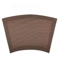 thumbnail image 2 of ROSOZ Round Table Fan Shaped Place Mats Heat Resistant Waterproof Dining Table Pads for Hotel Western Restaurant New Chinese Style Tableware, 2 of 7