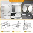 thumbnail image 4 of Lámpara LED para espejo de baño de 6 W, 500 lúmenes, 30 cm, luz blanca fría de 6000 K, IP44, resistente al agua, lámpara de pared para espejos, accesorio antiparpadeo, 4 of 6