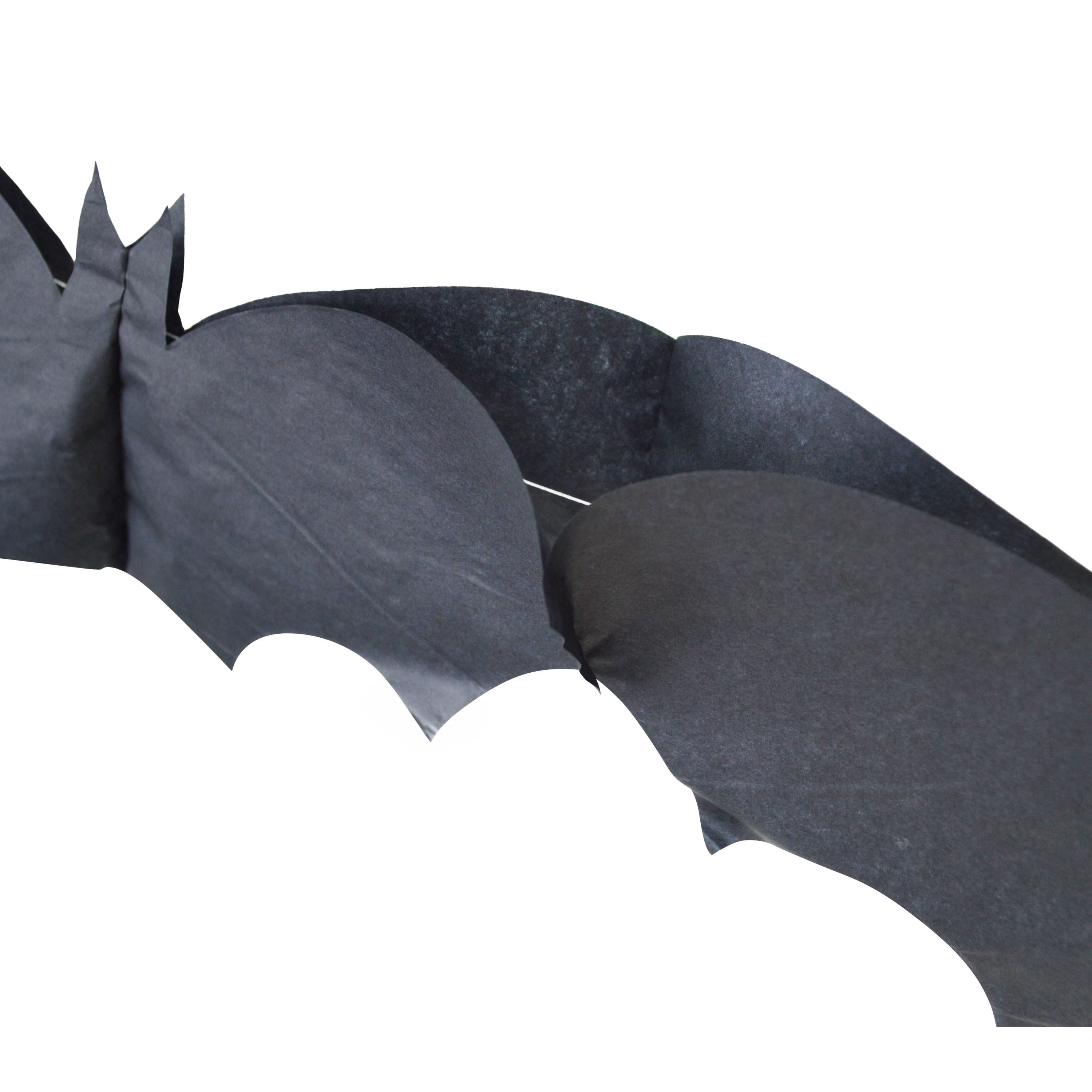 Bats Tissue Garland, Black, 8', Halloween by Way To Celebrate