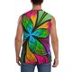 thumbnail image 4 of Balery Multicolored Beautiful Flower Camisetas sin mangas para hombre, absorbe la humedad y protege contra el mal olor.-3X-Large, 4 of 7