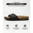 thumbnail image 3 of Project Cloud 100% Genuine Leather w/ Memory Foam Big Buckle Sandals for Women (Ibiza), 3 of 8