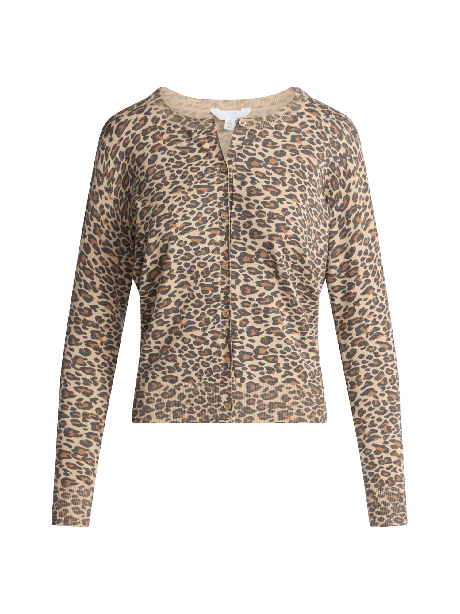 Time and Tru Women’s Fine Gauge Cardigan Sweater, Lightweight, Size XS-XXXL