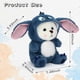 thumbnail image 2 of Plush dress up toy with removable cartoon monster alien dog hat, cartoon bear stuffed toy animal plush toy bear blue for toddler girlfriend birthday, 2 of 4