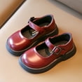 thumbnail image 2 of NOKIO Clearence Buckle Mary Jane Shoes for Girls - Thick Sole Spring Summer Casual Flats Slip-On Comfortable Dress Shoes Simple Style Solid Color Everyday Outfits, 2 of 8
