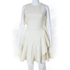 Pre-owned|Alexander McQueen Womens rSleeveless Cascade Ruffle A-Line Dress White Size 42