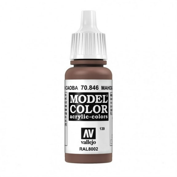 Vallejo Mahogany Brown Paint, 17ml Multi-Colored