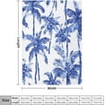thumbnail image 2 of Indigo Blue Palm Tree Blanket Navy Blue Palm Tree Soft Warm Throw Blankets 30"x40" Flannel Cozy Warm Plush Lightweight Throw Blanket for Couch Bed Sofa Gift Idea, 2 of 6