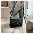 thumbnail image 3 of ZHAOCHENG Bolso cuadrado pequeño con textura, hilo bordado diagonal para dama, rombo, bolso a juego para mujer Bolso con cadena, 3 of 4