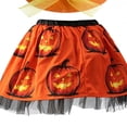 thumbnail image 4 of Mifsaly 3 Pack Kids Girls Halloween Witch Costume Sets Tutu Skirt, Magic Brooms and Witch Hat for 4-10 Years, 4 of 5