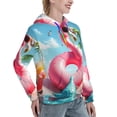 thumbnail image 6 of Kdxio Tropical Flamingo Pool Float Print Womens Oversized Hoodies Sweatshirts Hooded Pullover Tops Sweaters Casual-Medium, 6 of 7