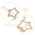 thumbnail image 3 of WASHWEPE Pinzas De Doradas En De Con Rhinestones Para Y Eventos, 3 of 8