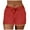Red, variant on ZUKMRJPC Shorts for Women Trendy Summer Elastic Waist Drawstring Shorts Loose Comfy Casual Athletic Shorts with Pockets