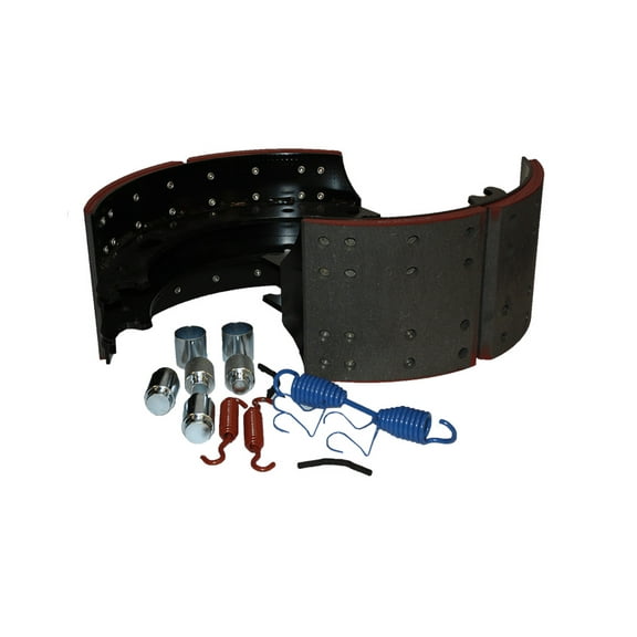 Brake Shoe Kit with Hardware Included Lining Compatible w/Freightliner Replaces 4515Q, NB200KIT4515Q, Haldex HV774515QG, Genuine Newstar S-25292, S25292