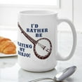 thumbnail image 6 of CafePress - I'd Rather Be Playing My Banjo Large Mug - 15 oz Ceramic Large White Novelty Mug, 6 of 6