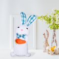 thumbnail image 3 of nvzhuang Easter Lighted Bunny with Carrot/Egg Funny Plush Rabbit Doll Spring Home Decor for Table Shop Party, 3 of 7