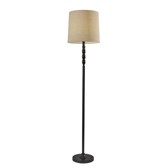 William Floor Lamp with a Neutral Black Finish