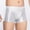 White, variant on ZQUUVOU Men's Boxer Briefs Silk Casual Solid Breathable Middle Waist Sports Underwear (Pink,M)