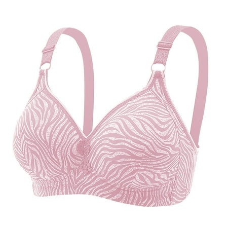 MITCOWBOY Bras for Women New Large Size No Thin Cup Three Camouflage Underwear Gathered Side Comfortable Breathable Non Bra Everyday Bras No Wire Bras for Women Pink 44 Clearance