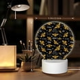 thumbnail image 6 of Salouo Hohey Bee Golden Embroidery for Round Acrylic Night Light - Acrylic Sheets with LED Light Lamp Base - Decorative Night Lamp for Restaurant Bar Cafe Shop Room Decoration, 6 of 9