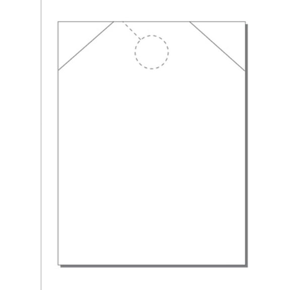 Jumbo Door Hanger, Letter Size, on Die-Cut 8.5" x 11" White Cover - 250 Sheets